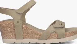 groene panama jack sandalen met hak julia