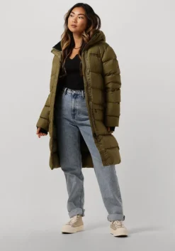 groene peak performance gewatteerde jas w frost down coat