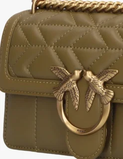groene pinko schoudertas love one mini dc