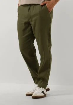groene plain chino theo pl linen