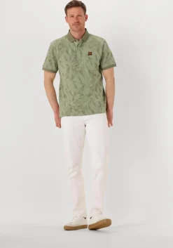 groene pme legend polo two tone pique printed