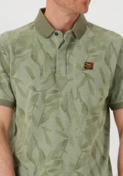 groene pme legend polo two tone pique printed