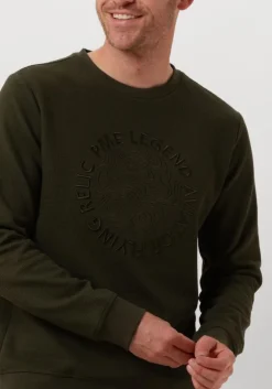 groene pme legend trui crewneck waffle jersey
