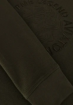 groene pme legend trui crewneck waffle jersey