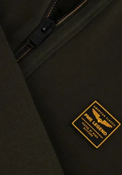 groene pme legend trui half zip collar interlock jersey