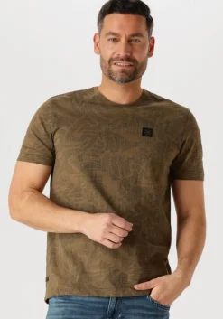 groene pme legend t-shirt short sleeve r-neck slub jersey aop