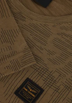 groene pme legend t-shirt short sleeve r-neck slub jersey aop