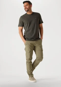 groene pme legend t-shirt short sleeve r-neck jacquard stripes