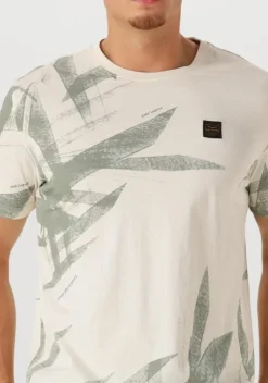 groene pme legend t-shirt single jersey panel print