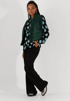 groene pom amsterdam gilet lammy teal green