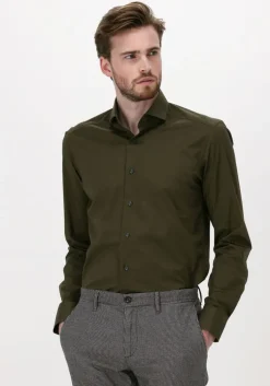 groene porto milano klassiek overhemd milano