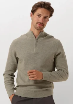 groene profuomo trui pullover half zip