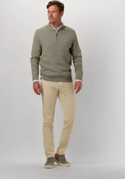 groene profuomo trui pullover half zip