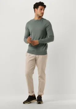 groene profuomo trui pullover crew neck