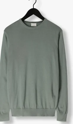groene profuomo trui pullover crew neck