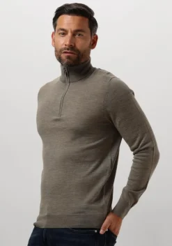 groene profuomo trui pullover half zip