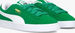 groene puma lage sneakers suede xl ps