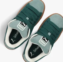 groene puma lage sneakers suede xl jr