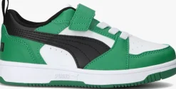 groene puma lage sneakers rebound v6 lo ps
