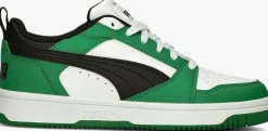 groene puma lage sneakers rebound v6