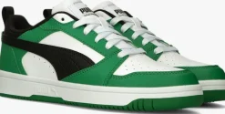 groene puma lage sneakers rebound v6