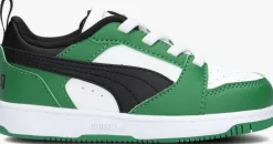 groene puma lage sneakers rebound v6 lo