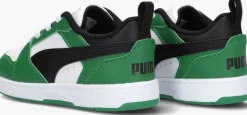 groene puma lage sneakers rebound v6 lo