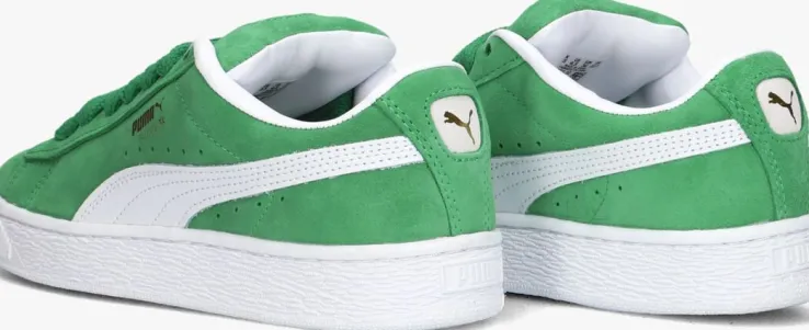 groene puma sneakers suede xl jr