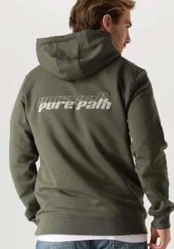 groene pure path trui regular fit sweaters hoodie302