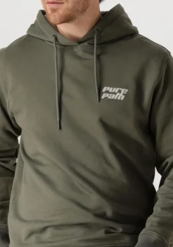 groene pure path trui regular fit sweaters hoodie302