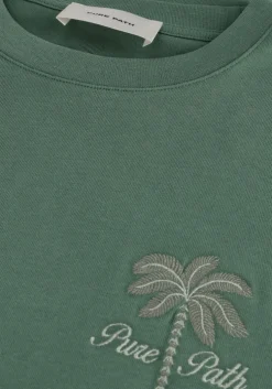 groene pure path t-shirt loose fit crewneck ss t-shirts