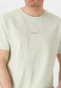 groene pure path t-shirt regular fit crewneck ss t-shirts