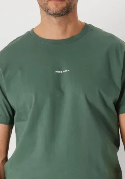 groene pure path t-shirt regular fit crewneck ss t-shirts