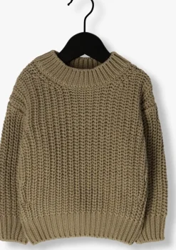 groene quincy mae trui chuncky knit sweater