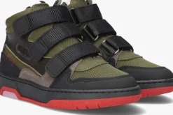 groene red-rag hoge sneakers 13627