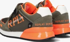 groene replay lage sneakers shoot jr-2