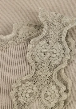 groene rosemunde top babette silk top w/ lace