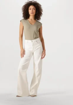 groene rosemunde t-shirt billie capsleeve v-neck