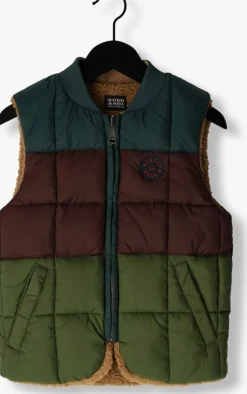 groene scotch & soda bodywarmer reversible padded bodywarmer