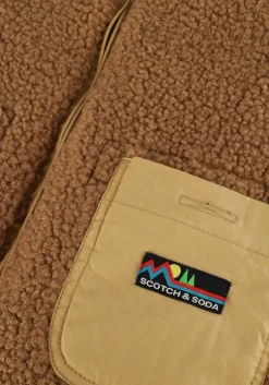 groene scotch & soda bodywarmer reversible padded bodywarmer