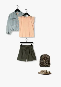 groene scotch & soda broeken high-rise paper bag short