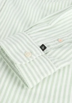 groene scotch & soda casual overhemd yarn-dyed striped oxford slim