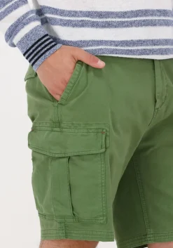 groene scotch & soda korte broek fave garment-dyed cargo short