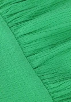 groene scotch & soda maxi jurk maxi dress with smock detail