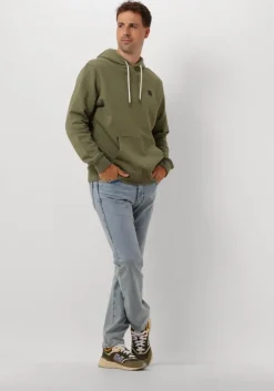 groene scotch & soda sweater essential logo badge hoodie