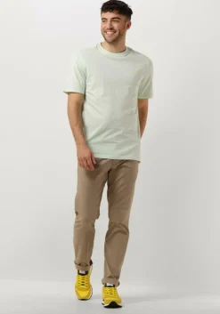 groene scotch & soda t-shirt garment dye logo crew t-shirt