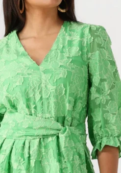 groene selected femme midi jurk slfsadie 3/4 midi dress