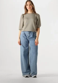 groene selected femme top slftenny 3/4 sweat top