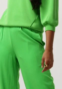 groene selected femme wijde broek slftinni-relaxed mw wide pant n