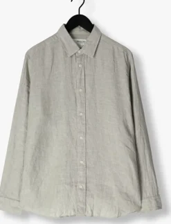 groene selected homme casual overhemd slhregkylian mix ls shirt